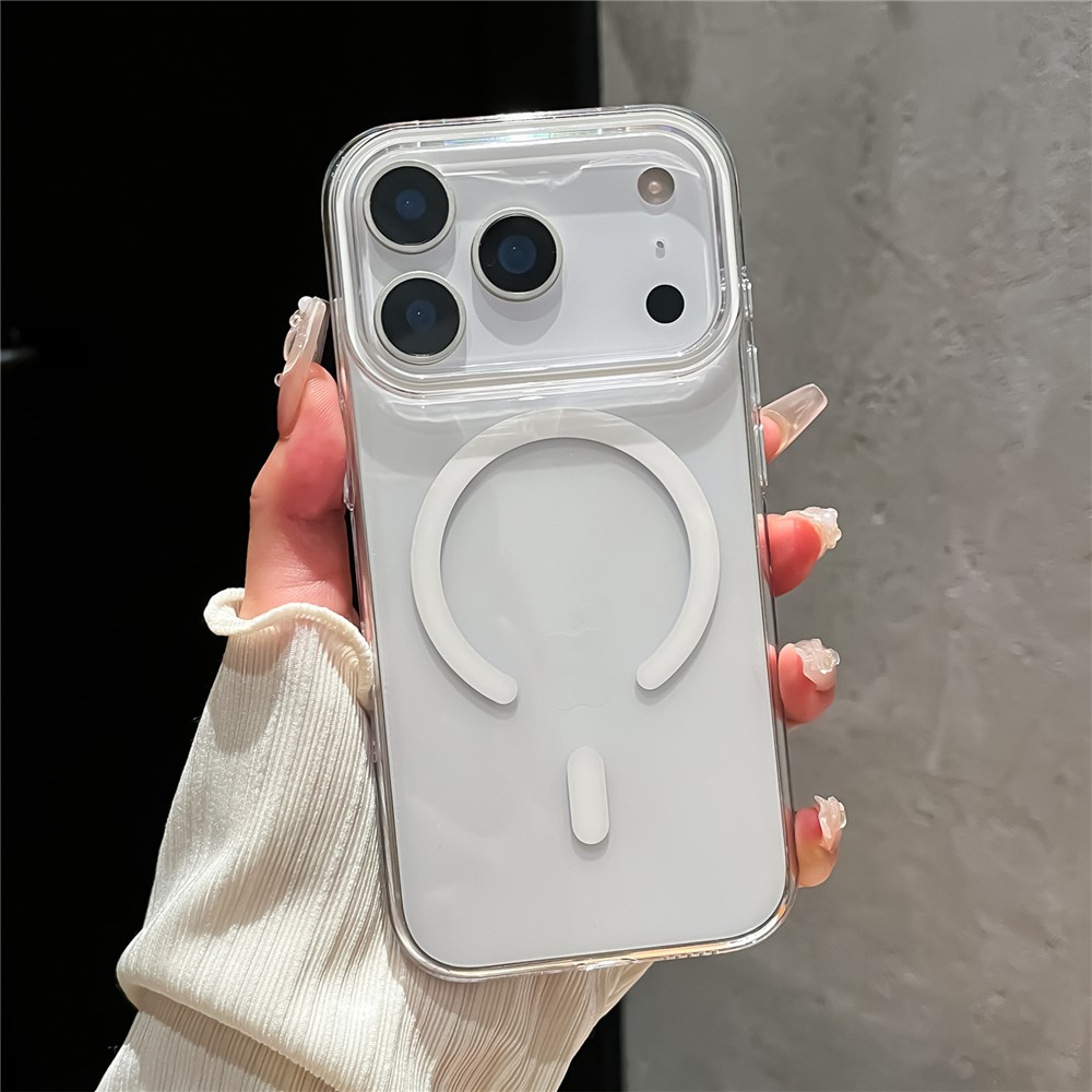  iPhone 17 Pro Max Skal MagSafe Transparent / Vit