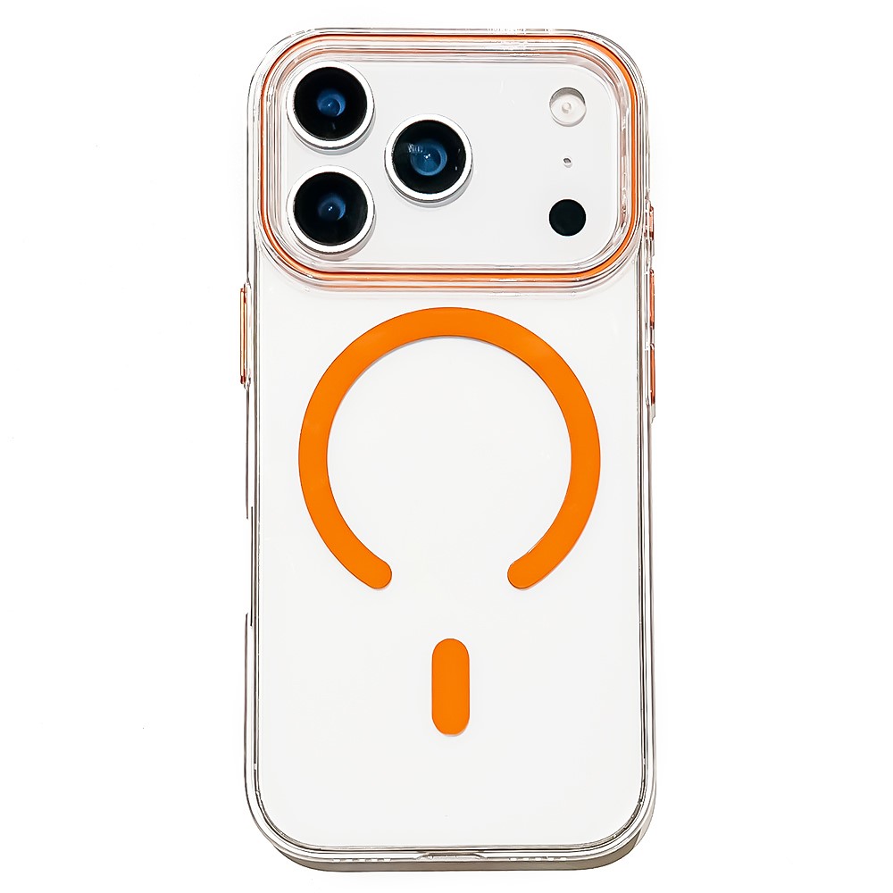  iPhone 17 Pro Max Skal MagSafe Transparent / Orange