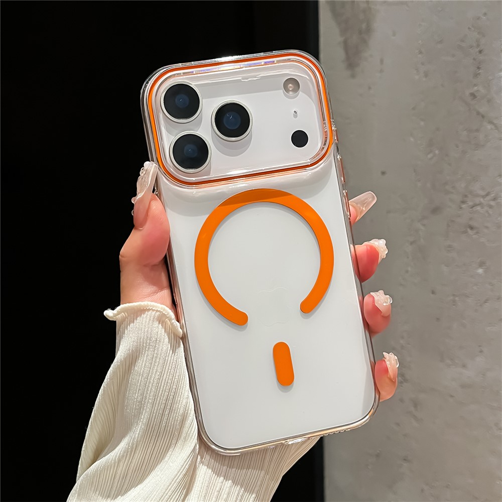  iPhone 17 Pro Max Skal MagSafe Transparent / Orange