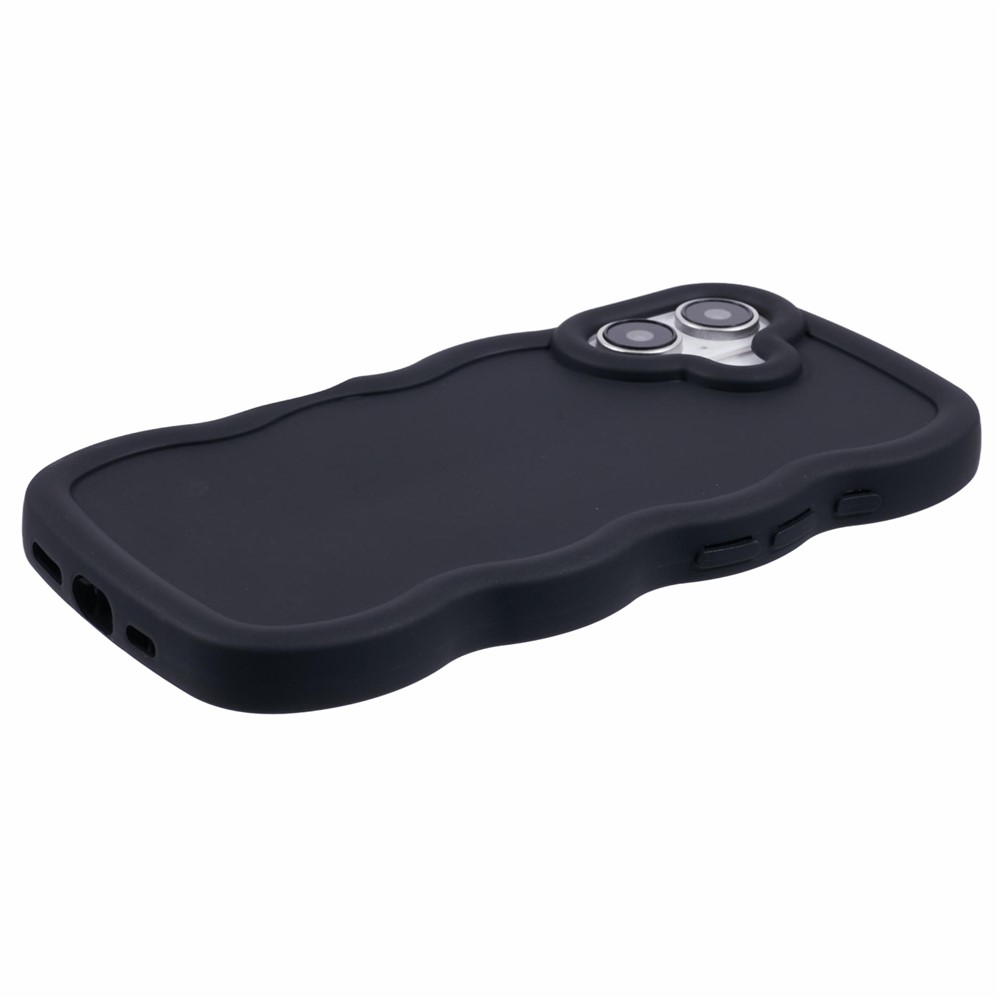  iPhone 17 Mobilskal Wavy Svart
