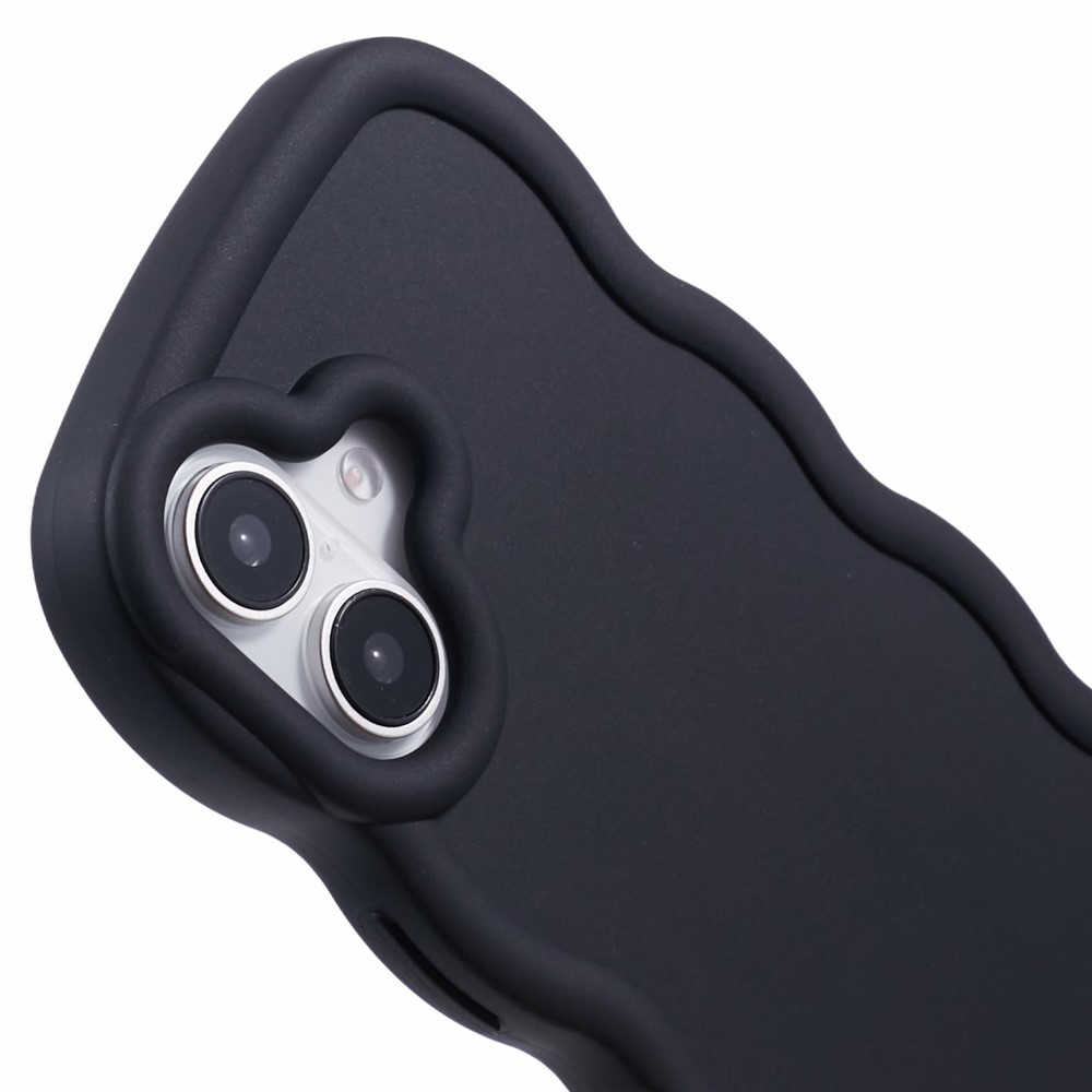  iPhone 17 Mobilskal Wavy Svart