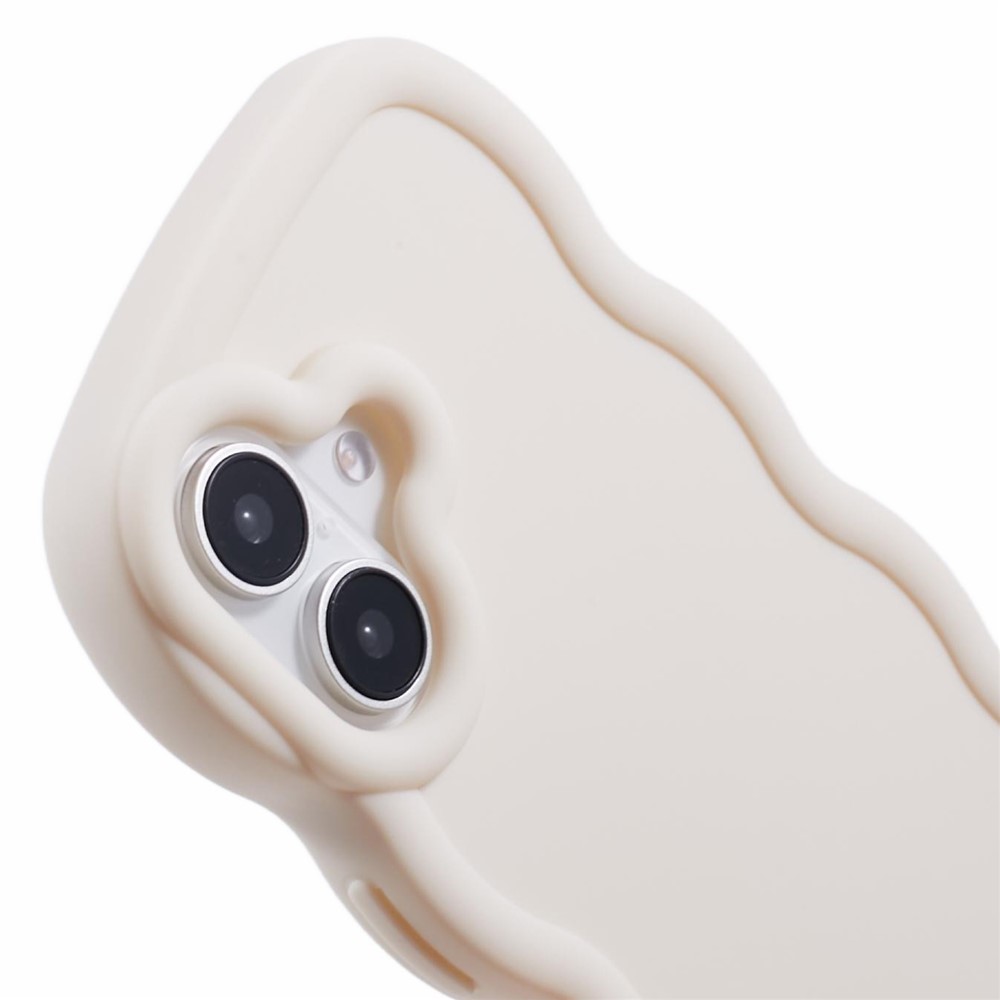  iPhone 17 Mobilskal Wavy Off White