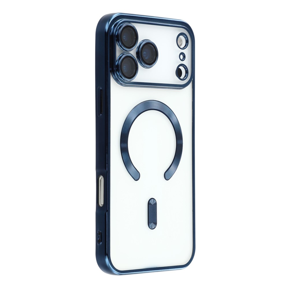  iPhone 17 Pro Max Skal MagSafe Electroplated TPU Blå