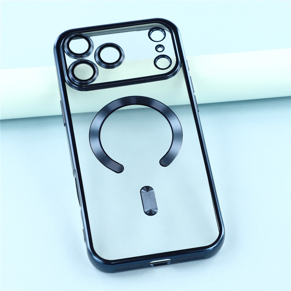  iPhone 17 Pro Max Skal MagSafe Electroplated TPU Blå