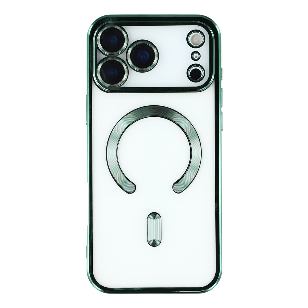  iPhone 17 Pro Max Skal MagSafe Electroplated TPU Grön