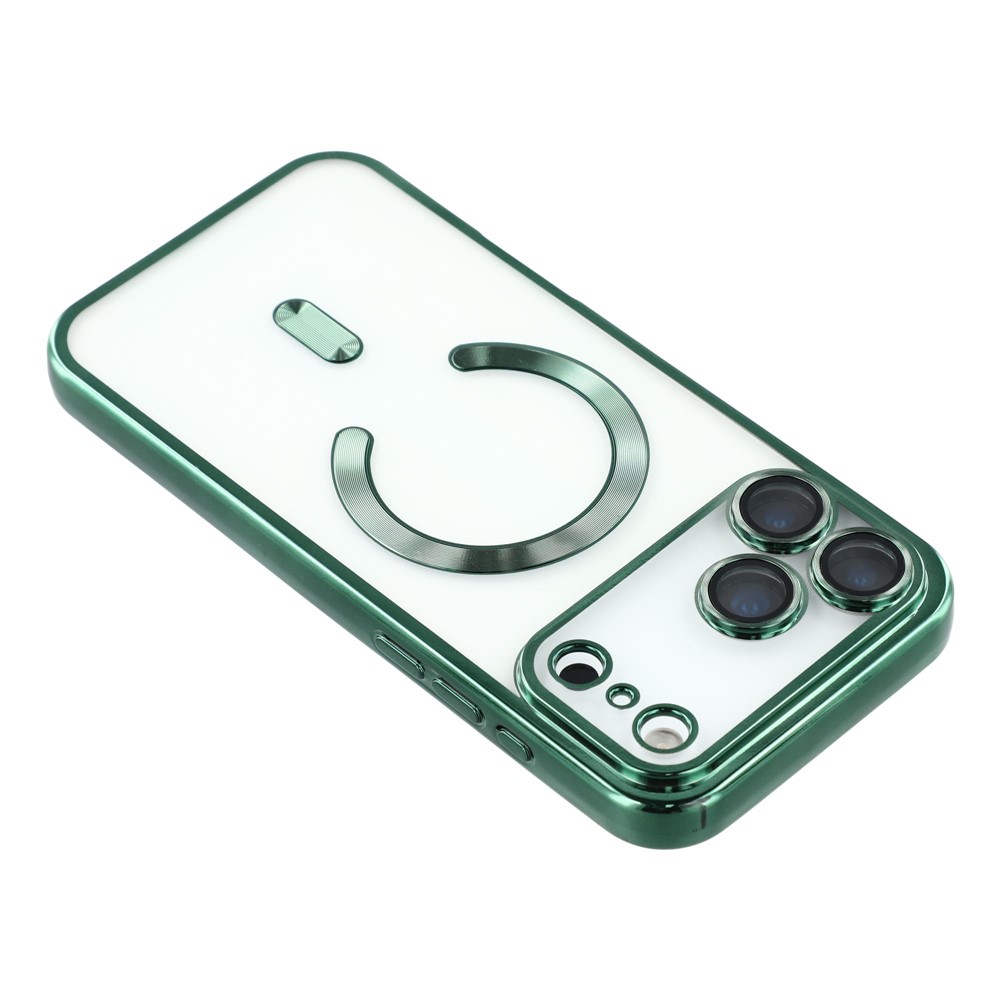  iPhone 17 Pro Max Skal MagSafe Electroplated TPU Grön