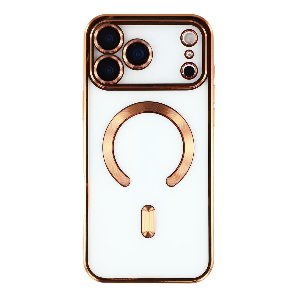  iPhone 17 Pro Skal MagSafe Electroplated TPU Koppar