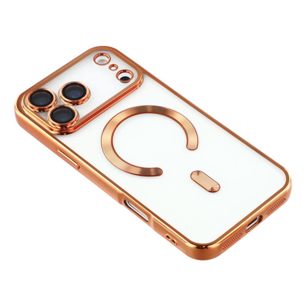  iPhone 17 Pro Skal MagSafe Electroplated TPU Koppar
