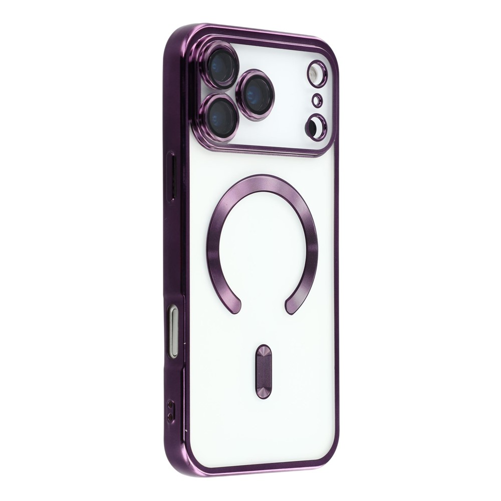  iPhone 17 Pro Skal MagSafe Electroplated TPU Lila