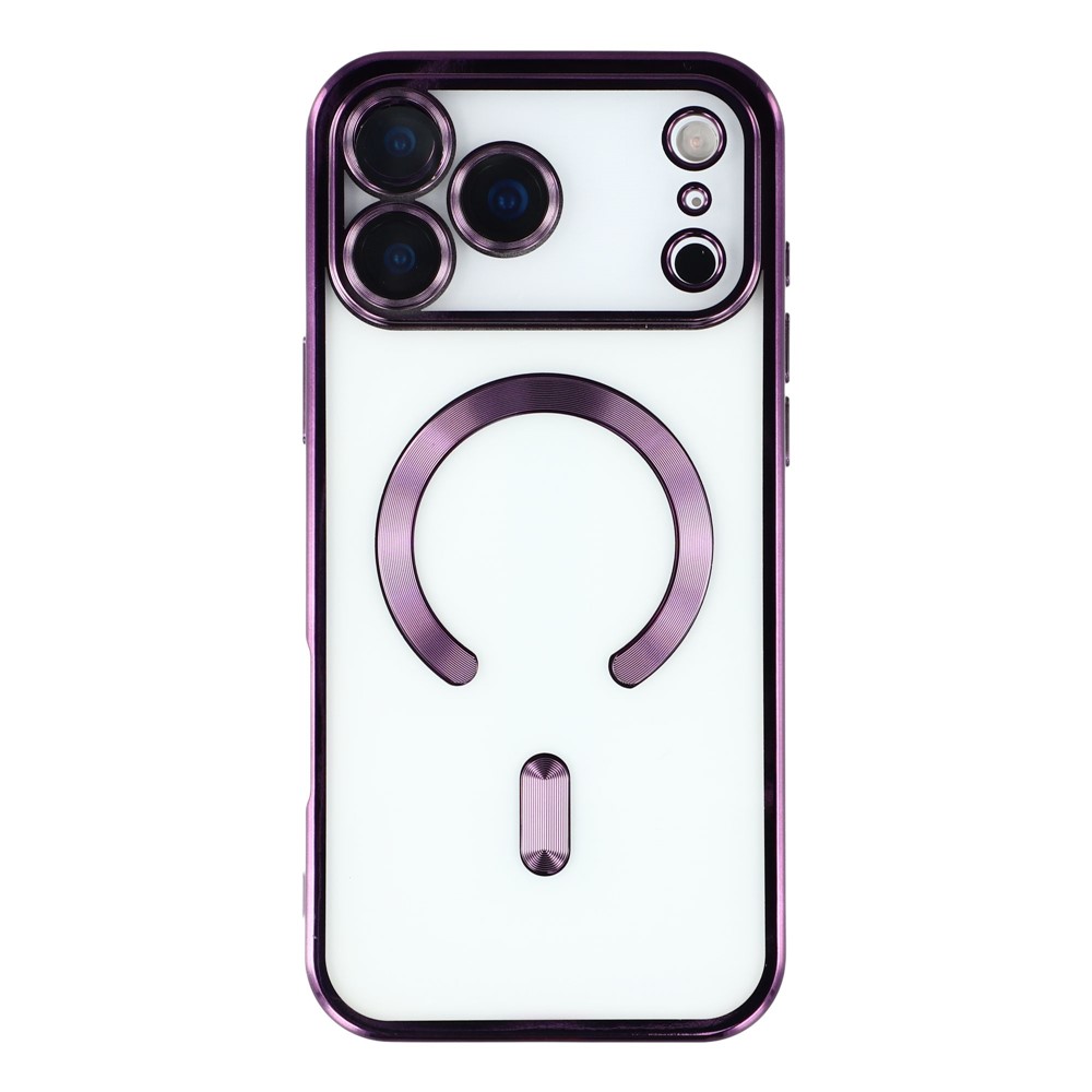  iPhone 17 Pro Skal MagSafe Electroplated TPU Lila
