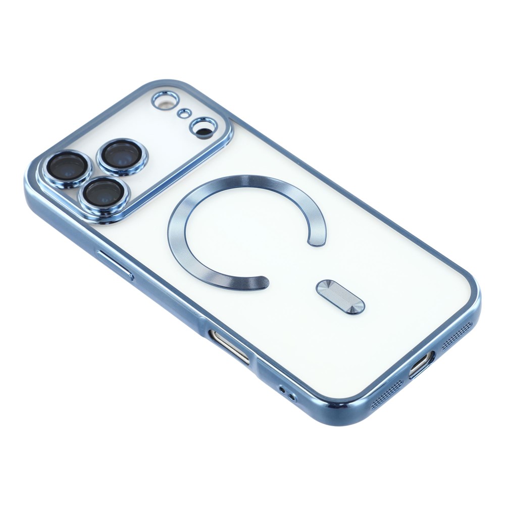  iPhone 17 Pro Skal MagSafe Electroplated TPU Blå