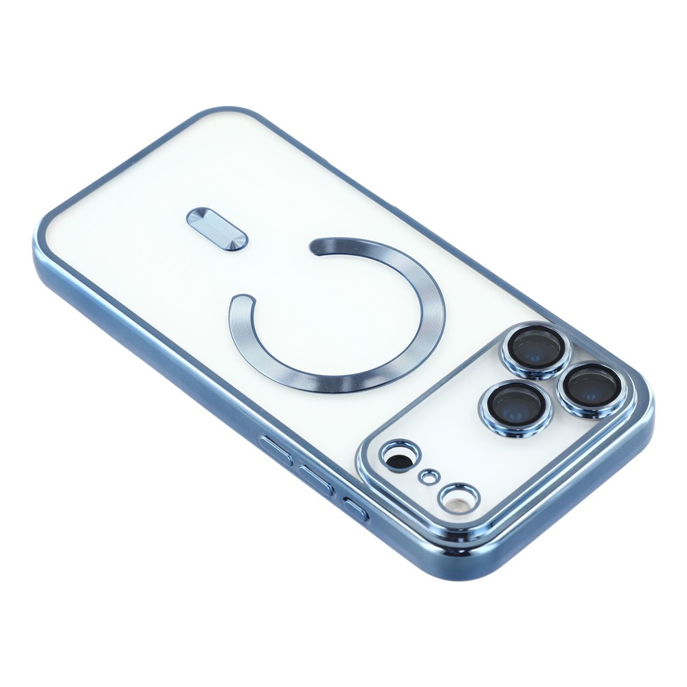  iPhone 17 Pro Skal MagSafe Electroplated TPU Blå