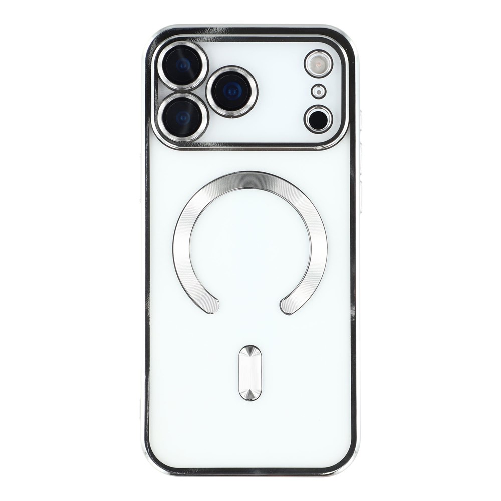  iPhone 17 Pro Skal MagSafe Electroplated TPU Silver
