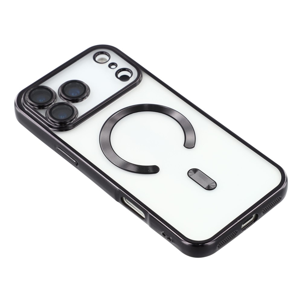  iPhone 17 Pro Skal MagSafe Electroplated TPU Svart