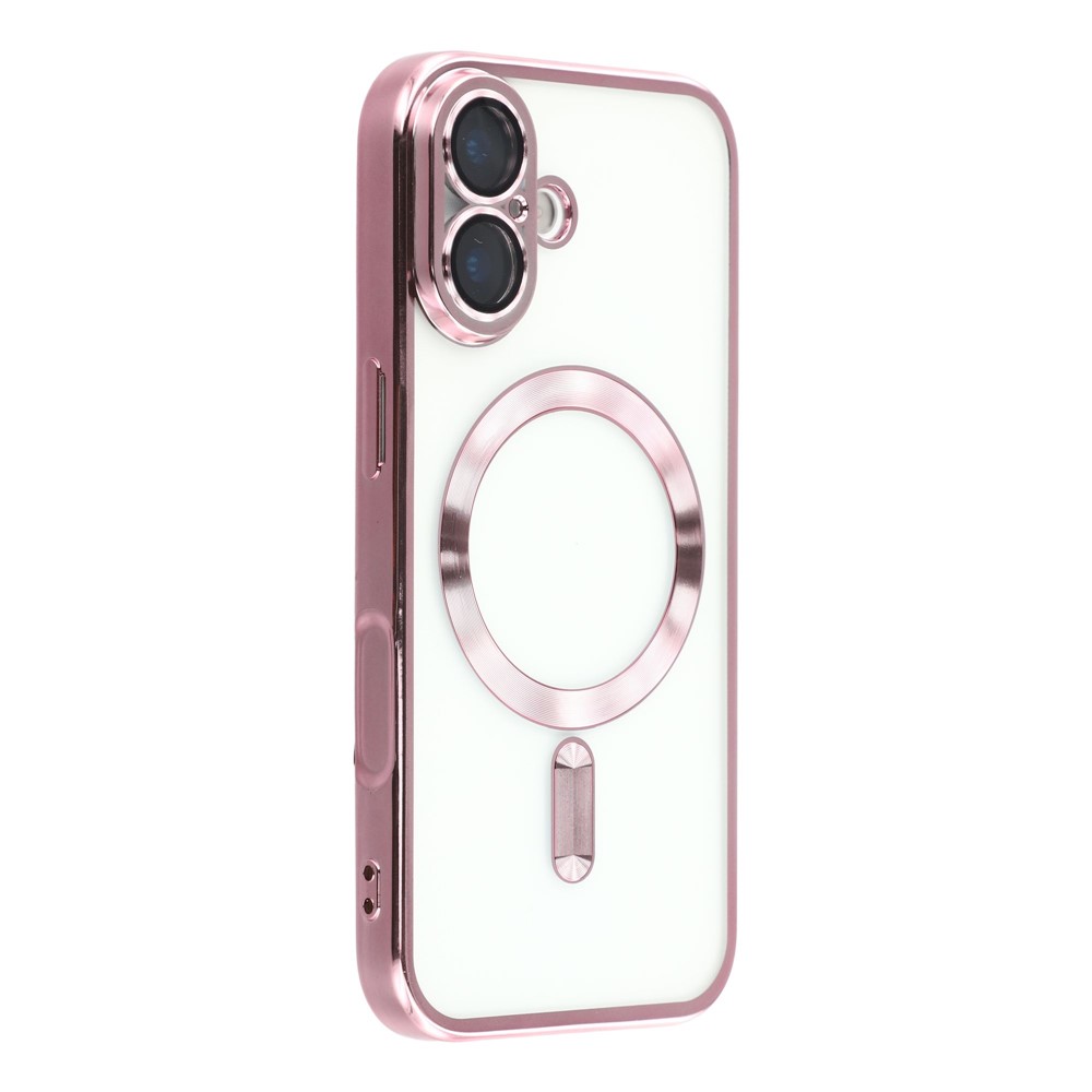  iPhone 17 Skal MagSafe Electroplated TPU Rosa