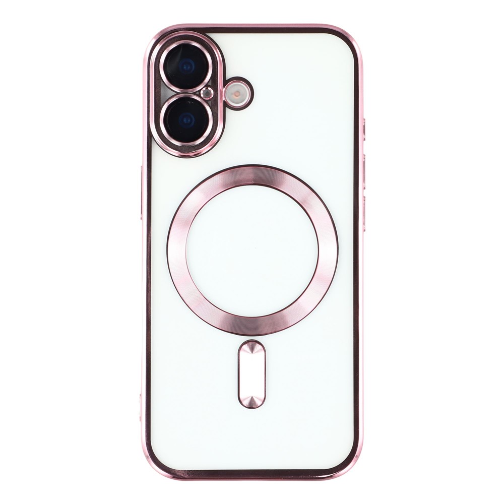  iPhone 17 Skal MagSafe Electroplated TPU Rosa