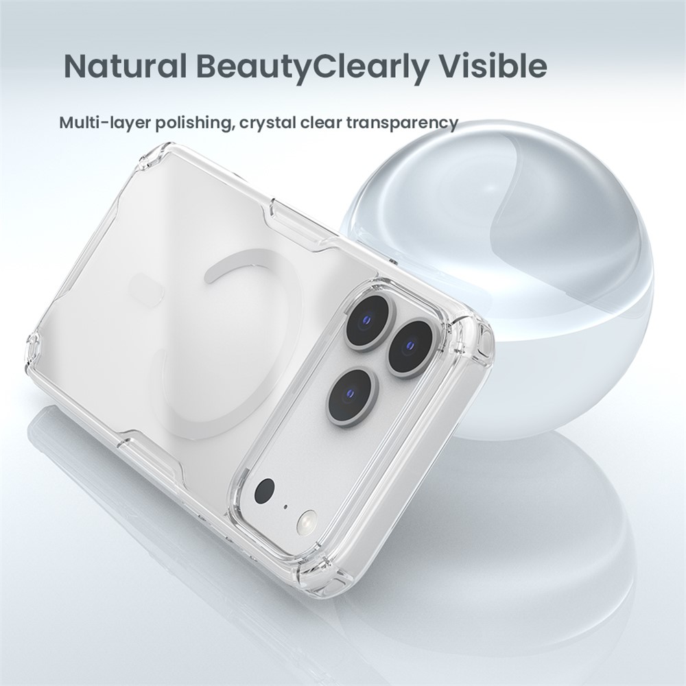 NILLKIN NILLKIN iPhone 17 Pro Skal MagSafe Nature Pro Transparent