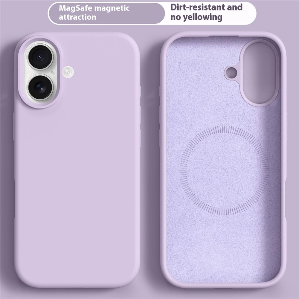  iPhone 17 Skal MagSafe Liquid Silikon Lila