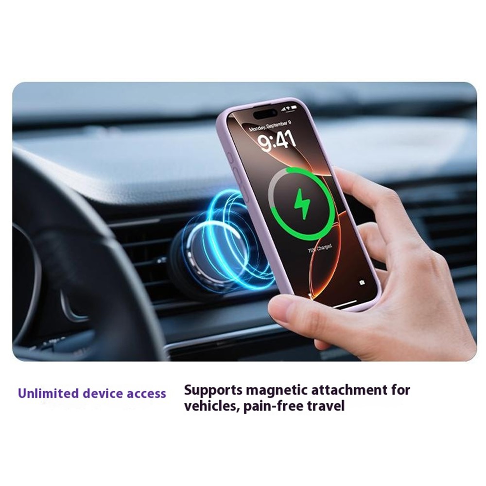  iPhone 17 Skal MagSafe Liquid Silikon Gul