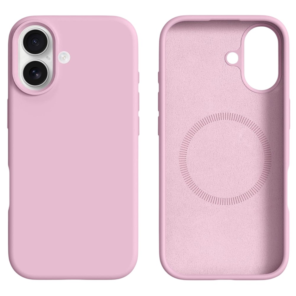  iPhone 17 Skal MagSafe Liquid Silikon Rosa