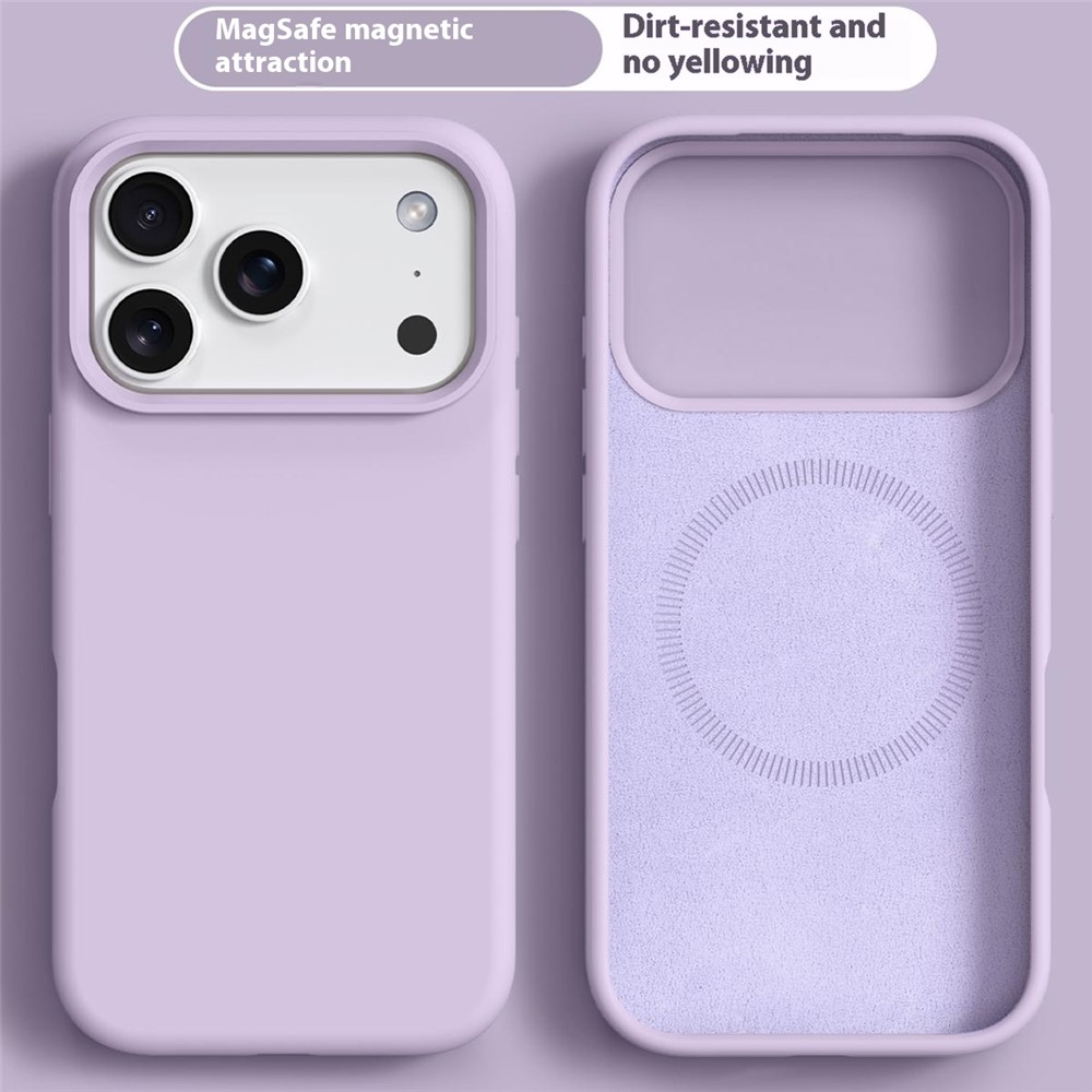  iPhone 17 Pro Skal MagSafe Liquid Silikon Lila