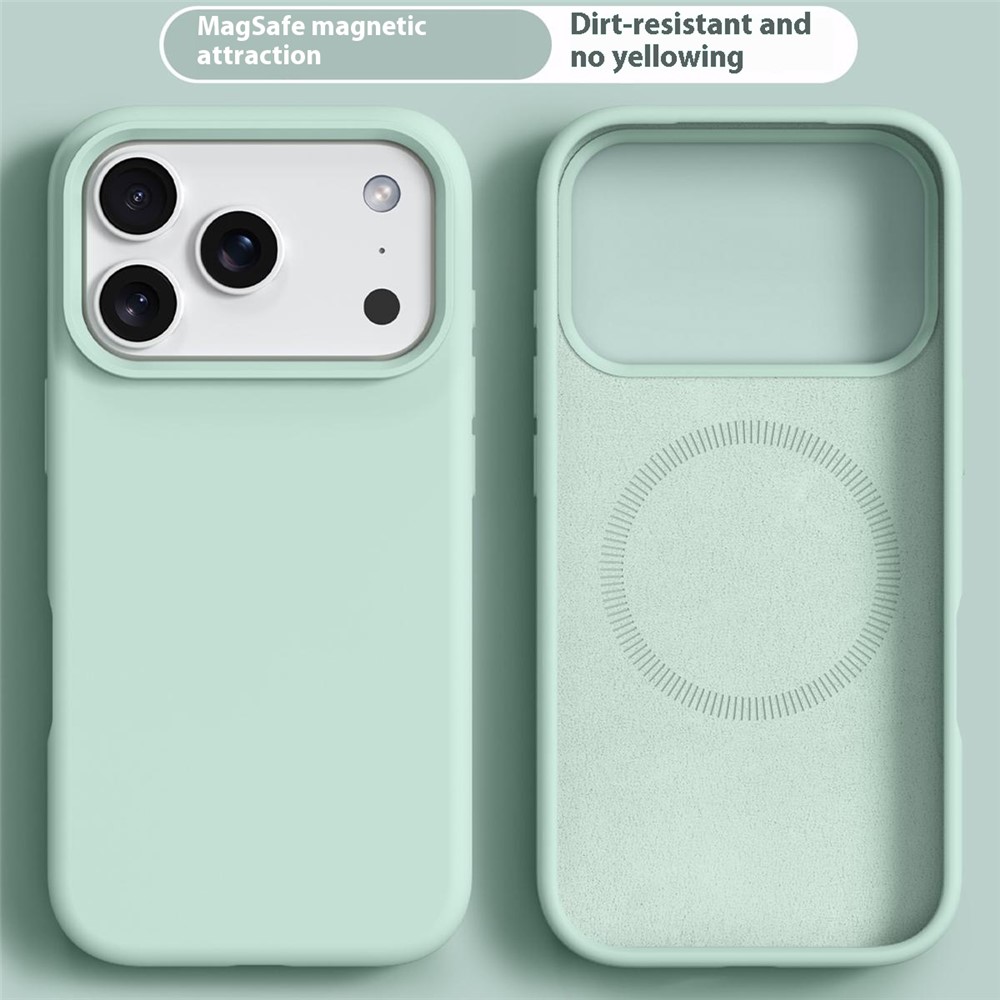  iPhone 17 Pro Skal MagSafe Liquid Silikon Grön