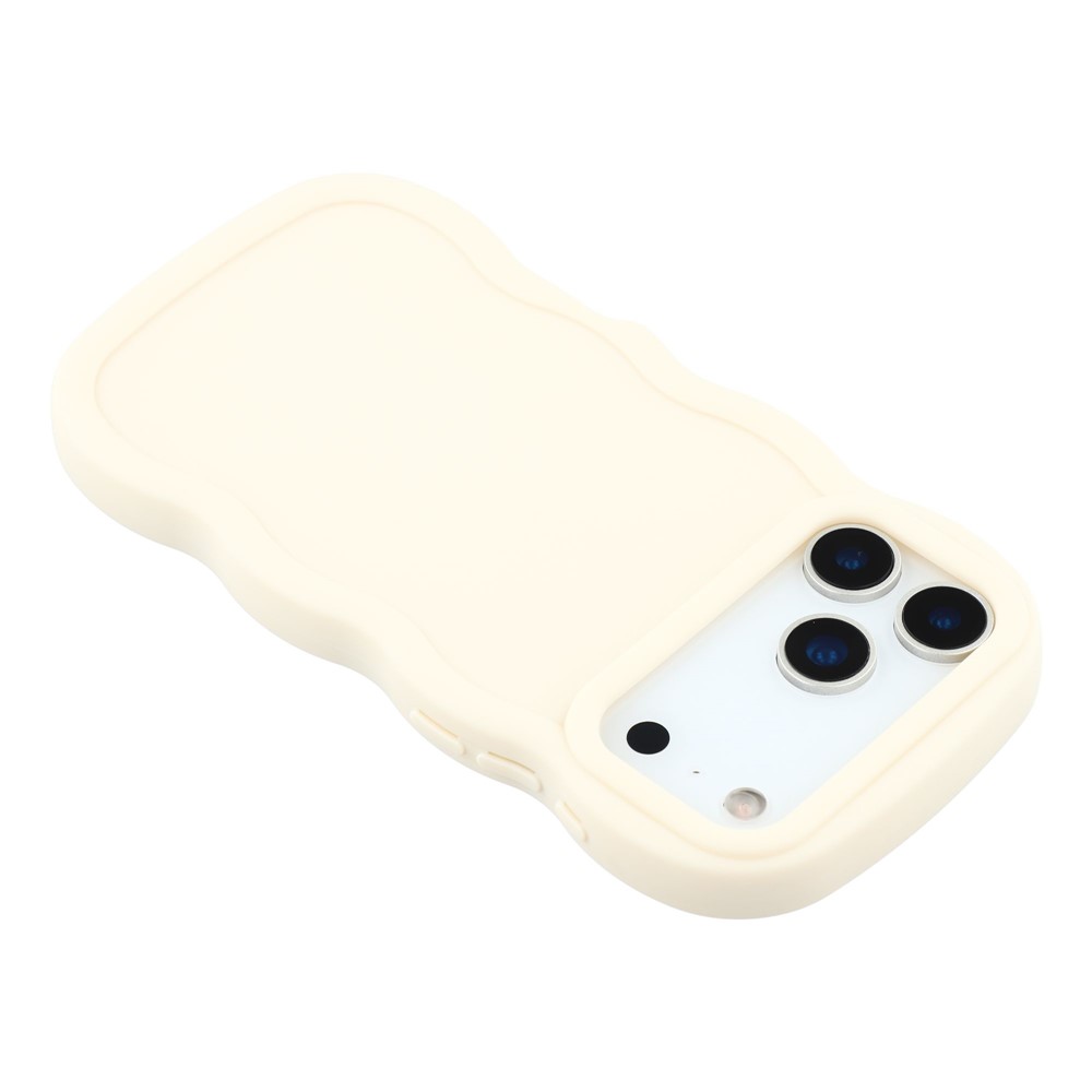  iPhone 17 Pro Mobilskal Wavy Off White