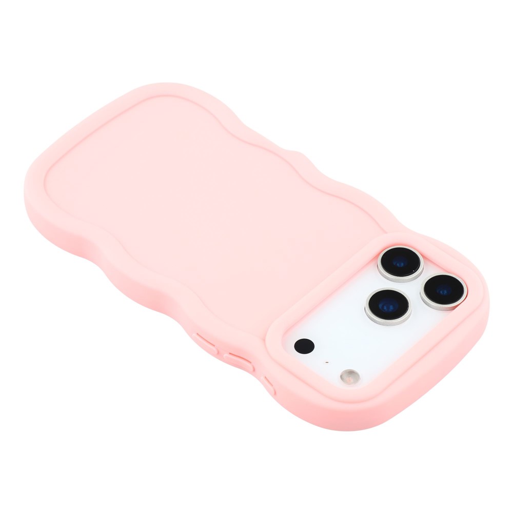  iPhone 17 Pro Mobilskal Wavy Ljus Rosa