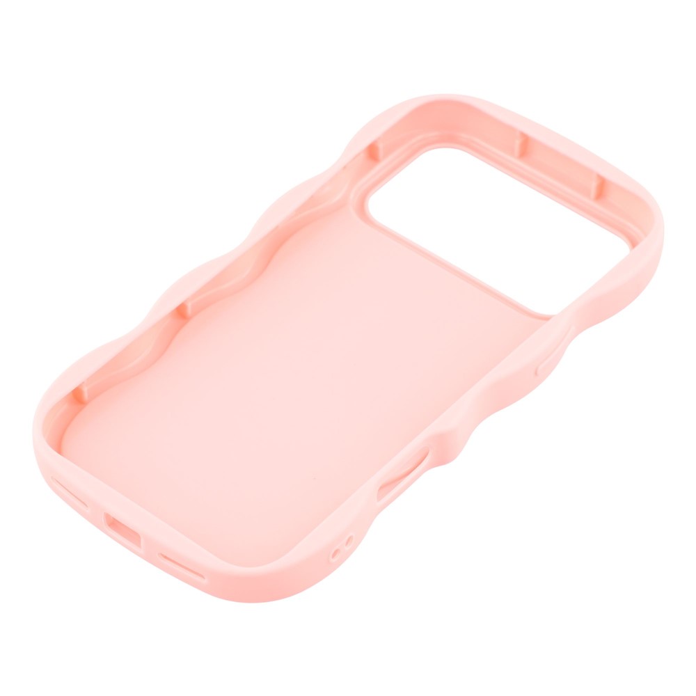  iPhone 17 Pro Mobilskal Wavy Ljus Rosa