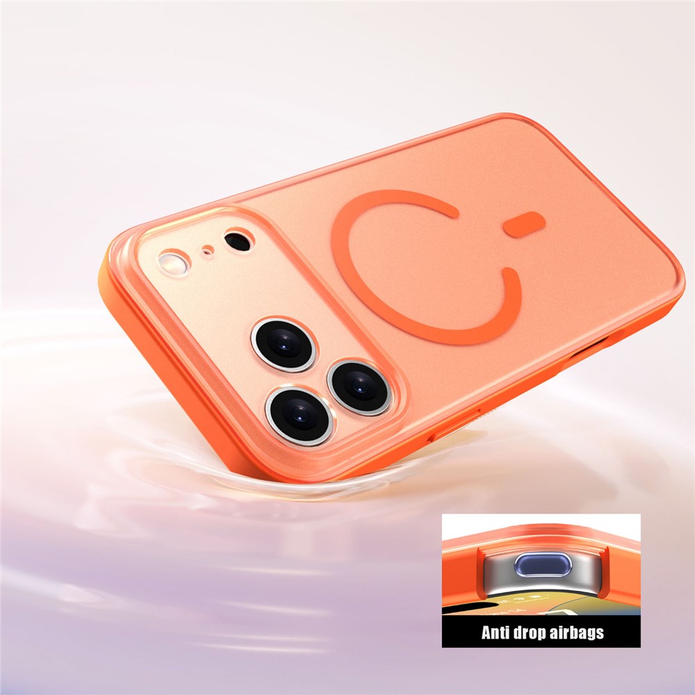  iPhone 17 Pro Skal MagSafe Skin Feel Frosted Vit