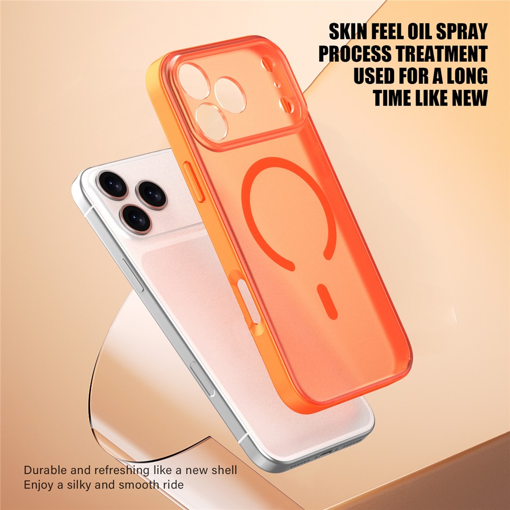  iPhone 17 Pro Max Skal MagSafe Skin Feel Frosted Vit