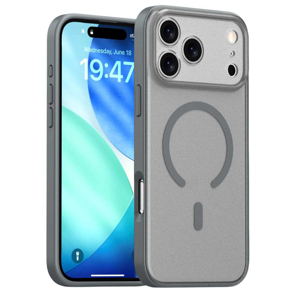  iPhone 17 Pro Max Skal MagSafe Skin Feel Frosted Grå