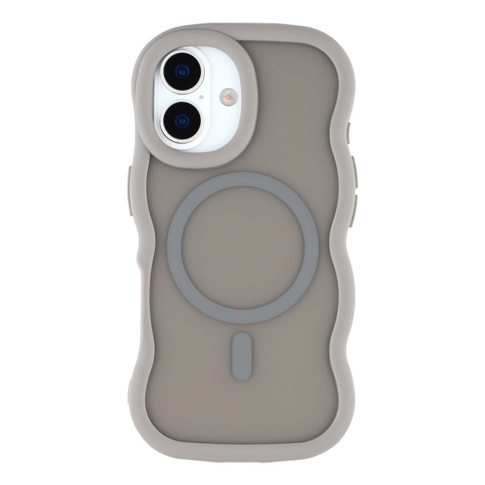  iPhone 17 Skal MagSafe Wavy Matt Grå