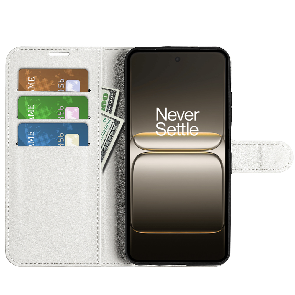  OnePlus Nord 5 5G Fodral Litchi Läder Vit