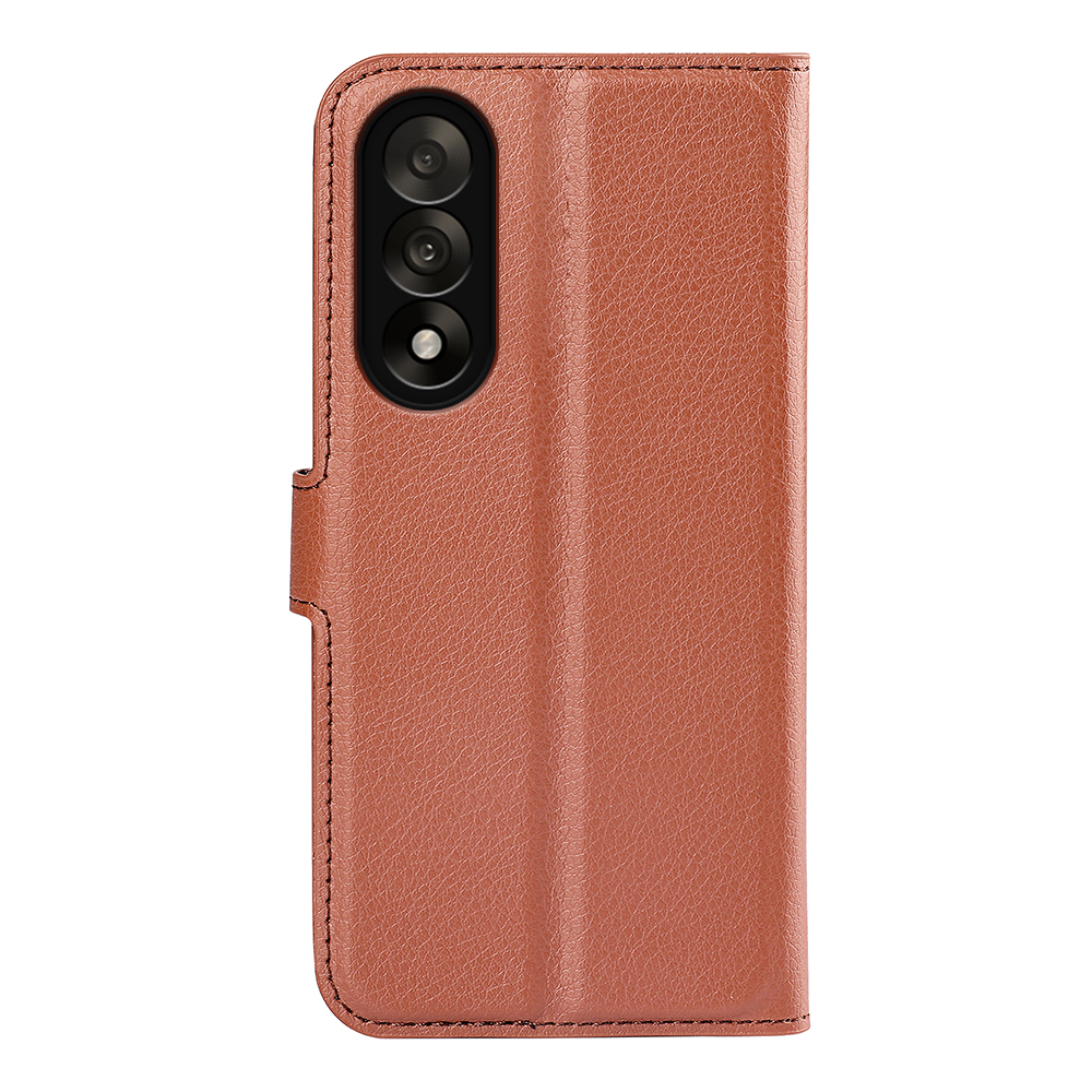  OnePlus Nord 5 5G Fodral Litchi Läder Brun