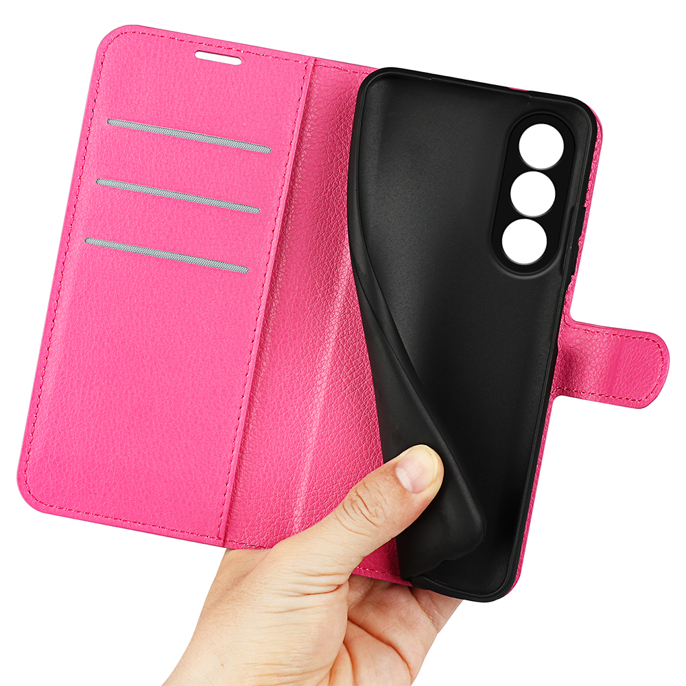  OnePlus Nord 5 5G Fodral Litchi Läder Rosa