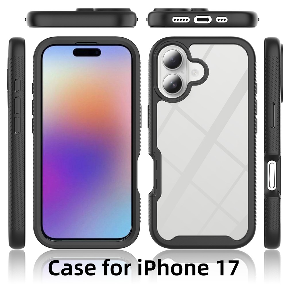  iPhone 17 Skal 360 Hybrid Defense Svart