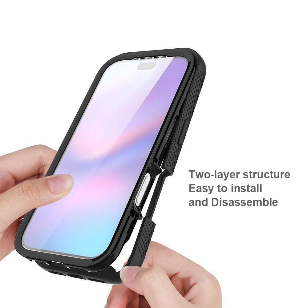  iPhone 17 Pro Skal 360 Hybrid Defense Svart
