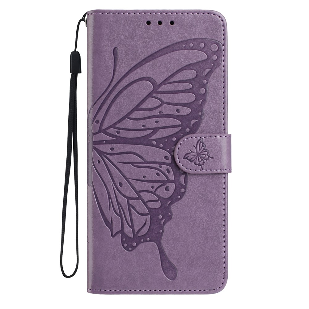 Xiaomi Redmi 15C Fodral Fjäril Tryck Lila