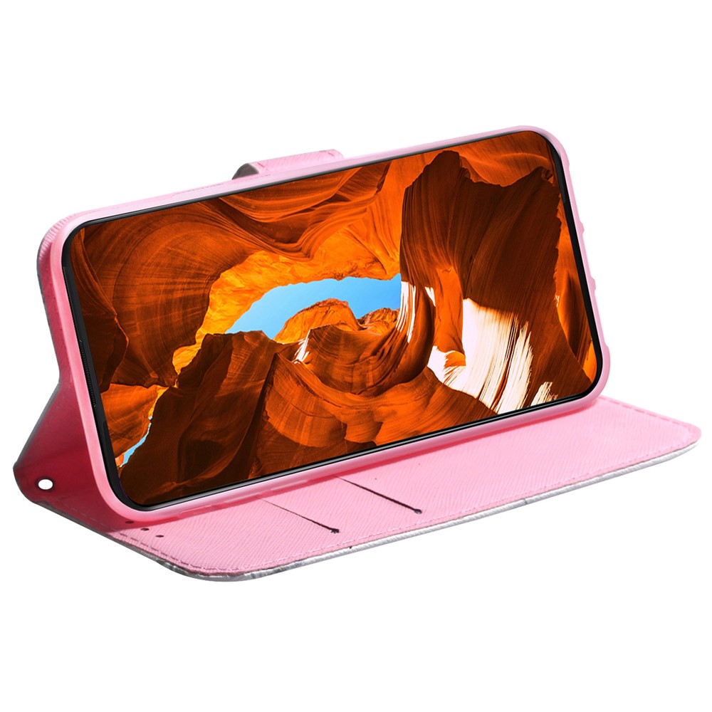  Xiaomi Redmi 15C Fodral Med Tryck Rosa Blomma