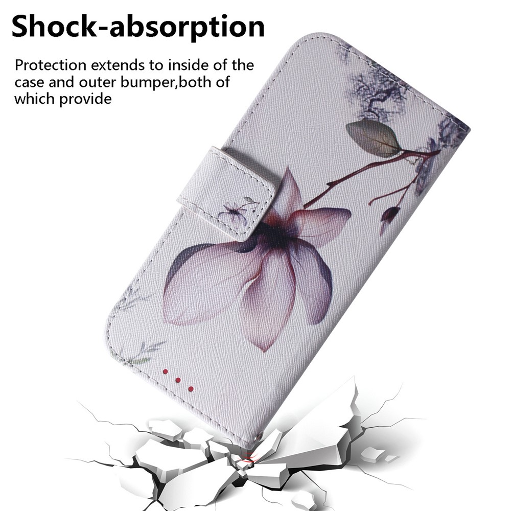  Xiaomi Redmi 15C Fodral Med Tryck Rosa Blomma
