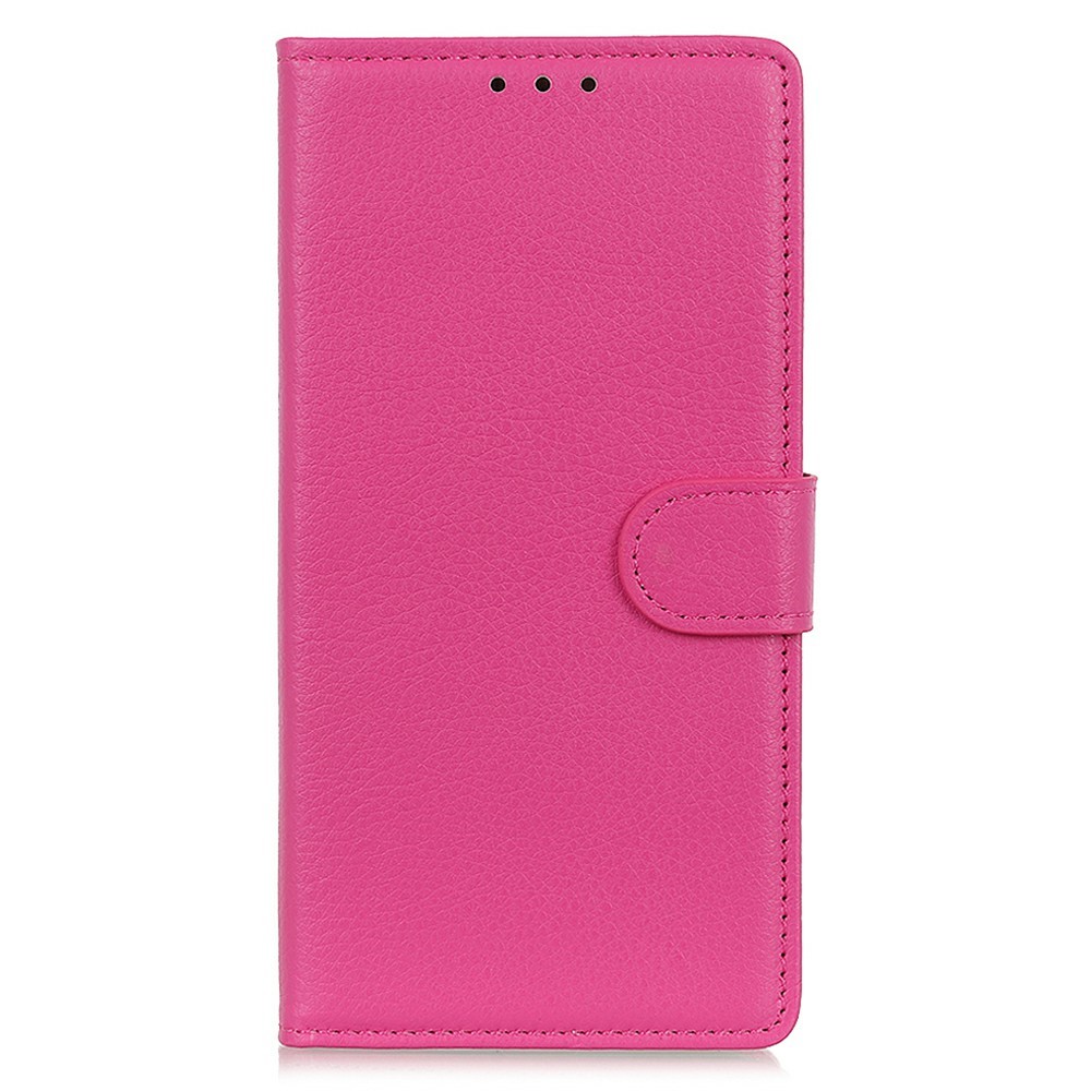  Xiaomi Redmi 15C Fodral Litchi Läder Rosa