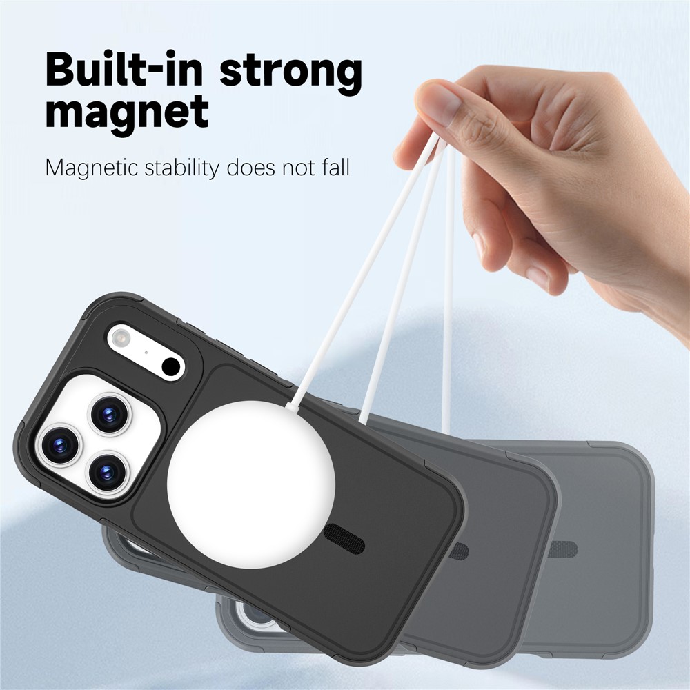  iPhone 17 Pro Skal MagSafe Hybrid Svart