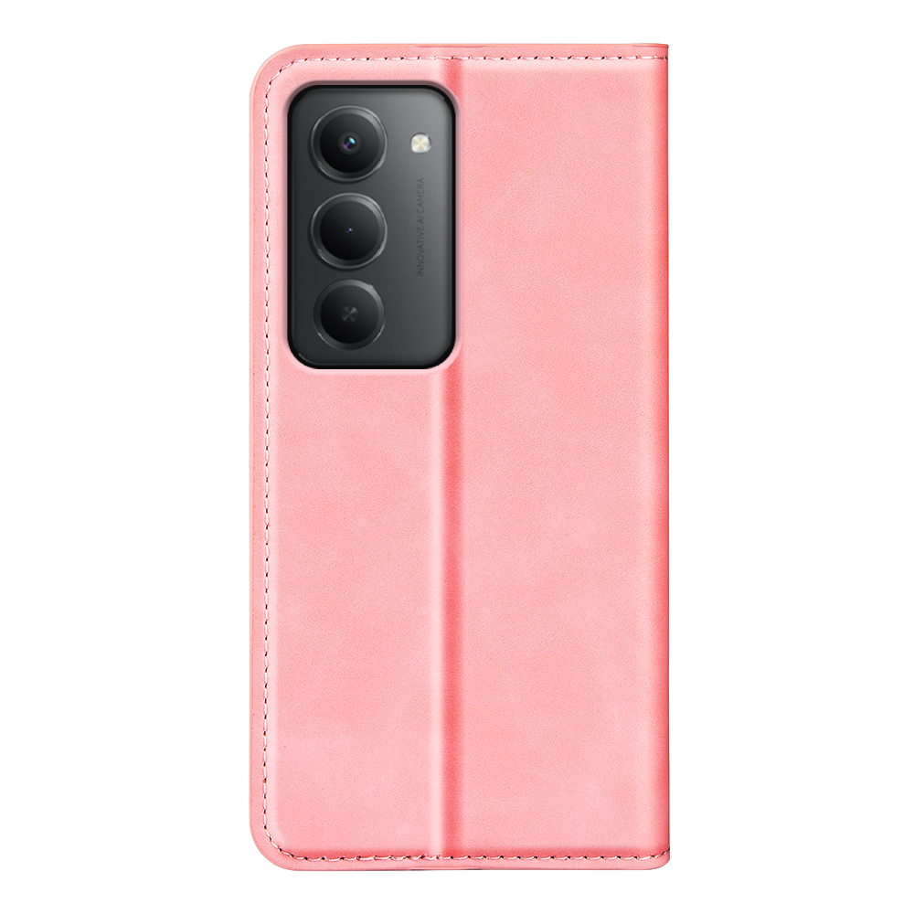  Xiaomi Redmi 15 Fodral Skin Touch Läder Rosa