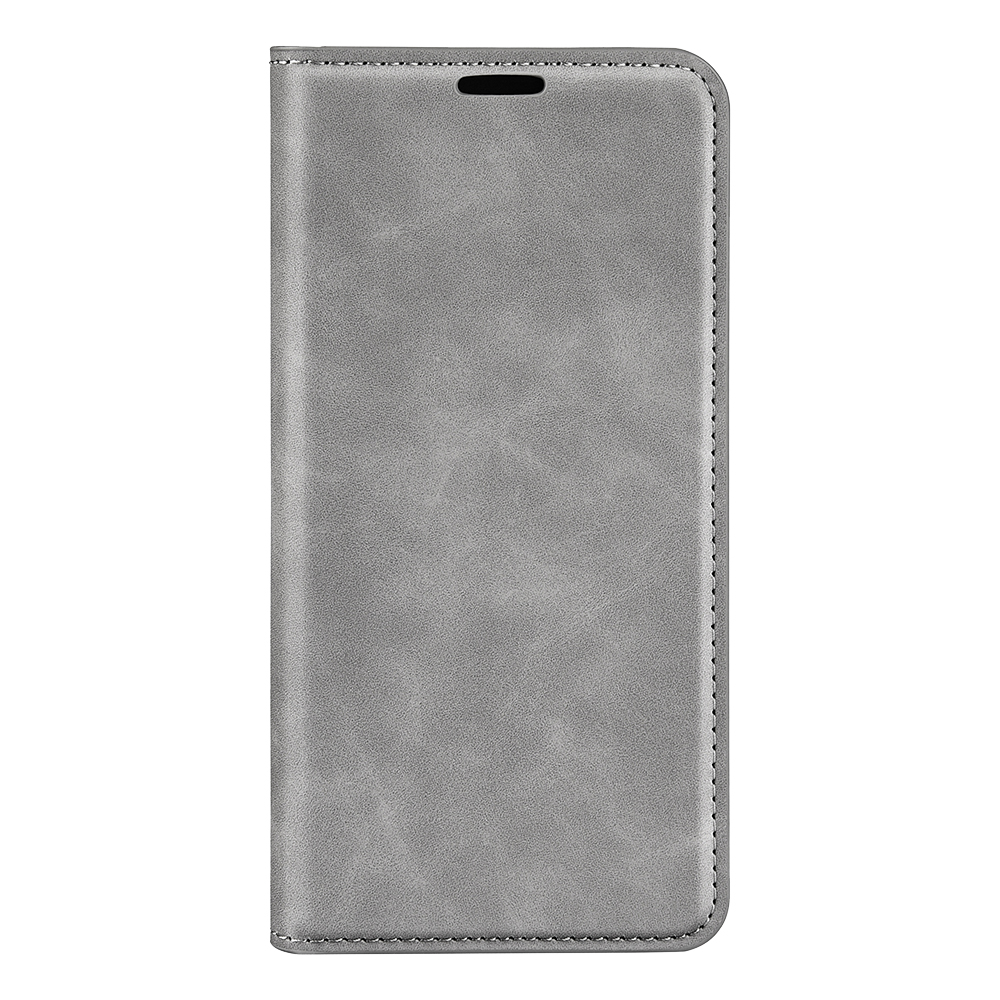  Xiaomi Redmi 15 Fodral Skin Touch Läder Grå