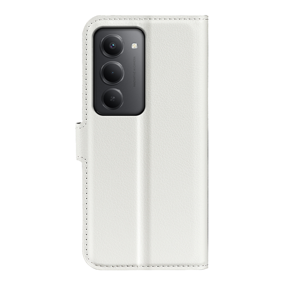  Xiaomi Redmi 15 Fodral Litchi Läder Vit