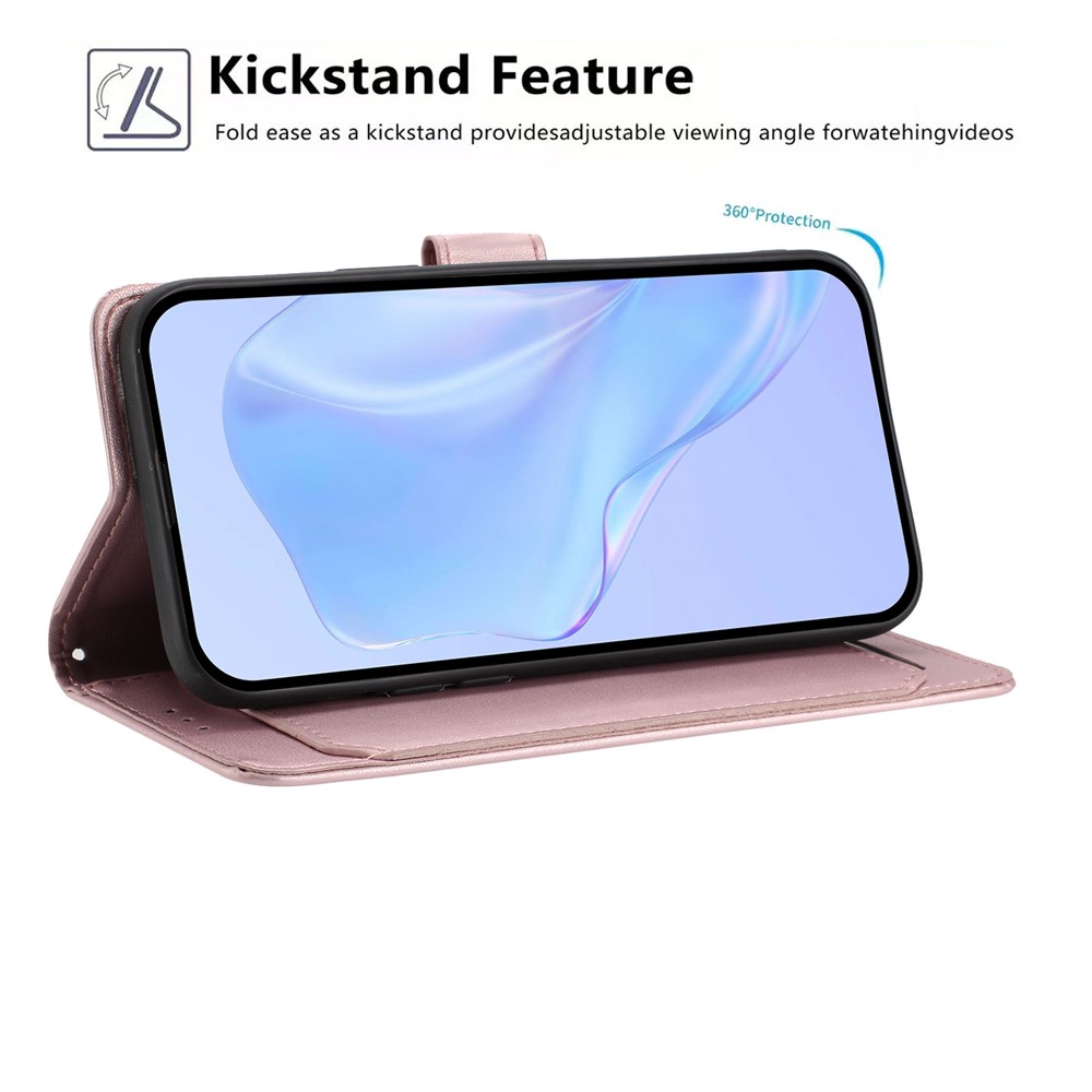  Xiaomi Redmi 15C Fodral Läder Roséguld