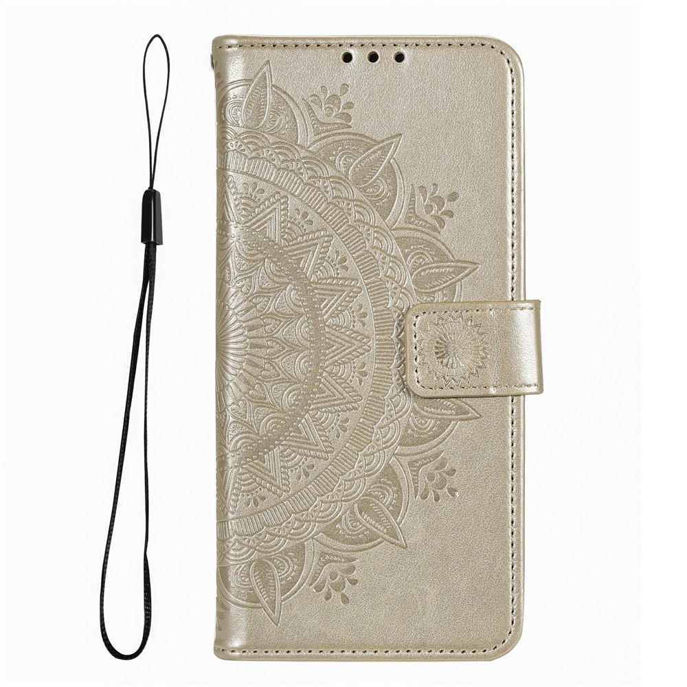  Xiaomi Redmi 15 Fodral Mandala Läder Guld