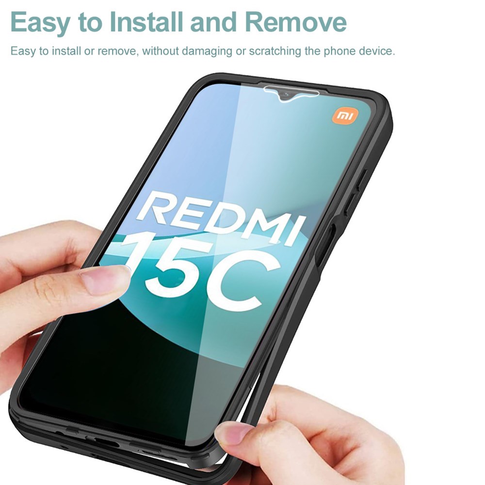  Xiaomi Redmi 15C Skal 360 Hybrid Defense Svart