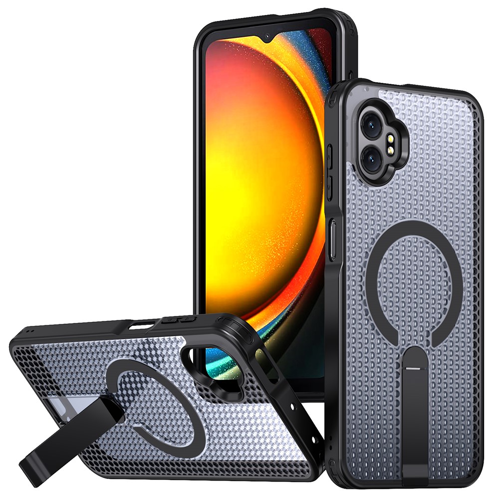  Samsung Galaxy Xcover 7 Pro Skal MagSafe Kickstand Svart